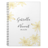 イエ淡い色のロデイジース結婚ゲストブック ノートブック (正面)