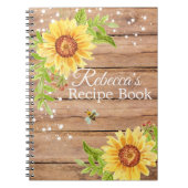 イエ素朴ローヒマワリレシピ ノートブック (正面)