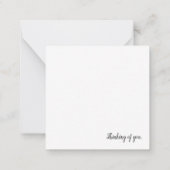 イエ考えるスに目を向ける ノートカード (裏面)