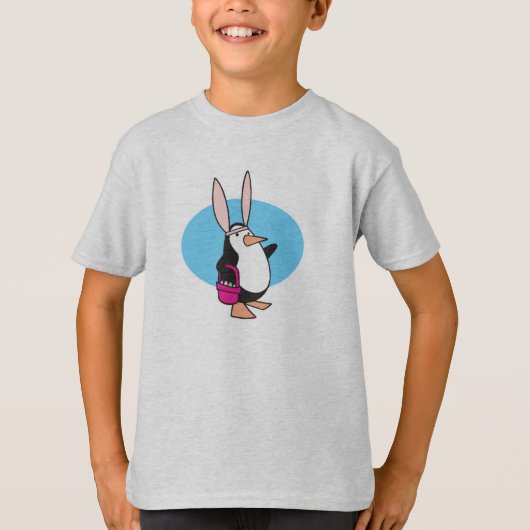 イエ間抜けサバニーペンギン Tシャツ (正面)