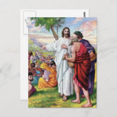 『イエ食べ物を与えスの飢えた人々』 ポストカード (正面/裏面)