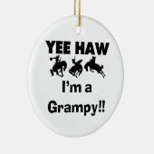 イエ・ハウ私はTシャツとギフトの文法的だ セラミックオーナメント (右)