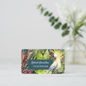 イオウ昆布の水色絵を描の 名刺 (スタンド正面)