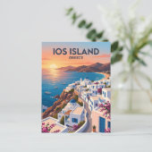 イオス島 ギリシャ ポストカード (スタンド正面)
