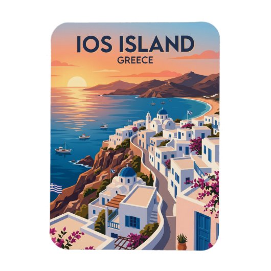 イオス島 ギリシャ マグネット (縦)