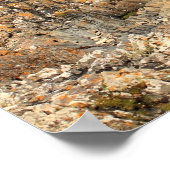 イオナ、スコットランドの島、美しい岩の海 ポスター (角)