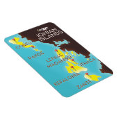 イオニア諸島地図のポスター。 マグネット (右側)