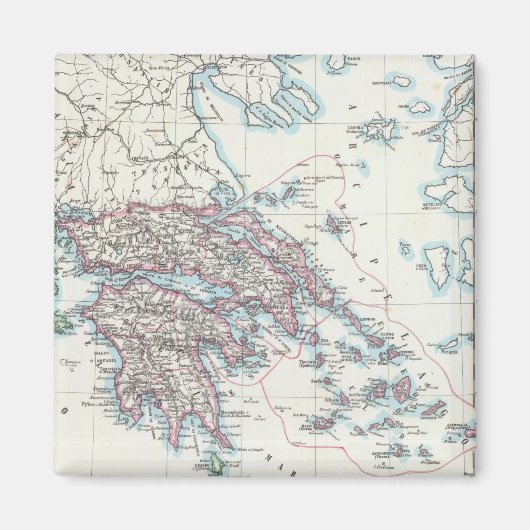 イオニア諸島，ギリシャ マグネット (正面)