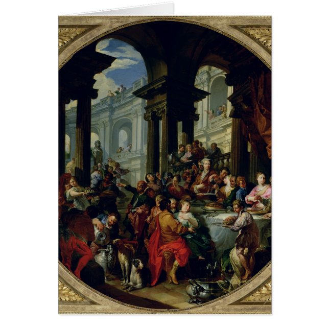 イオンの柱廊玄関の下の饗宴、c.1720-25 (正面)