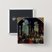 イオンの柱廊玄関の下の饗宴、c.1720-25 缶バッジ (正面&裏面)