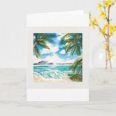 「イオン島：モーニングショア」封筒つきカード カード (黄色い花)