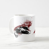 イオン爆撃機のしぶきのマグ コーヒーマグカップ (正面左)