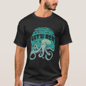 イカおもしろい動物 Tシャツ (正面)