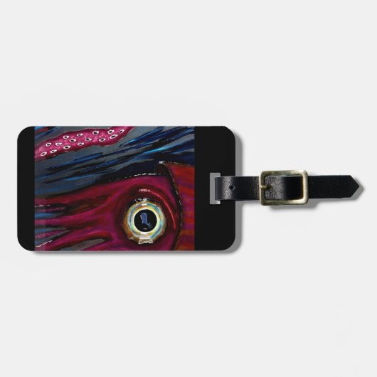 イカおよびゼリーの荷物のラベル ラゲッジタグ (正面横)