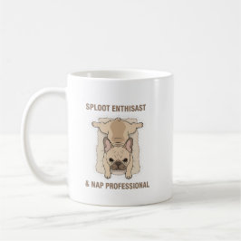 イカしたフレンチブルドッグのデザイン Eat Sleep Sploot コーヒーマグカップ