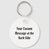 イカのアイコン 黒 キーチェーン (裏面)