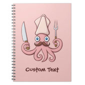 イカのシェフの漫画 ノートブック (正面)