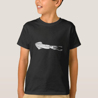 イカのシルエット Tシャツ