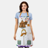 イカのスプラッシュ エプロン (着用した状態)