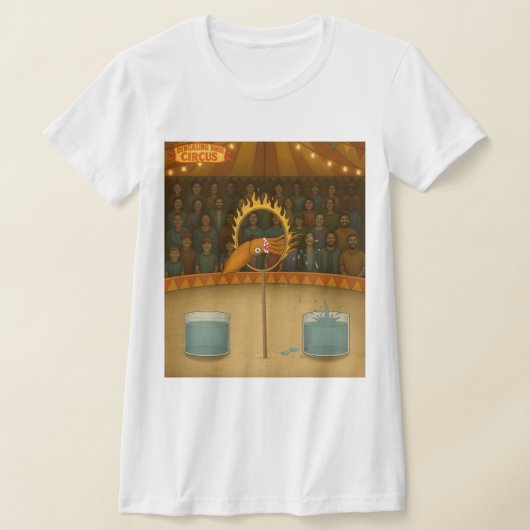 イカのスプラッシュ Tシャツ (レイダウン)