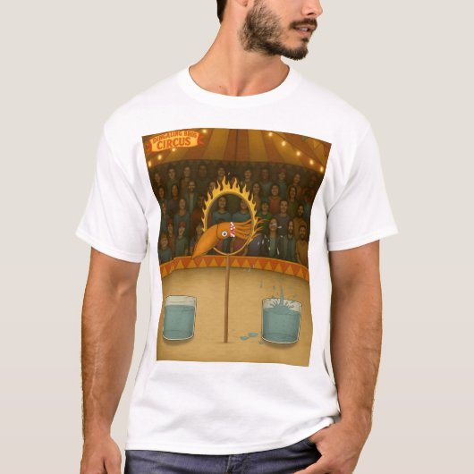 イカのスプラッシュ Tシャツ (正面)