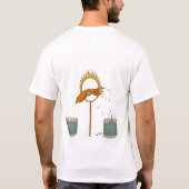 イカのスプラッシュ Tシャツ (裏面)