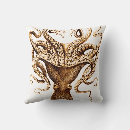 イカのセピア クッション (裏面)