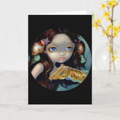 イカのニンフ カード (黄色い花)