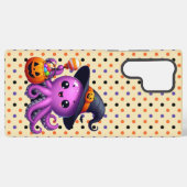 イカのハロウィーンお菓子トリック・オア・トリート SAMSUNG GALAXYケース (裏面横)