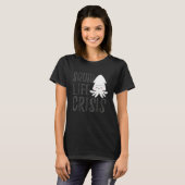 イカのライフクライシス たこ イカ 1 Tシャツ (正面フル)