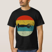イカのレトロヴィンテージ Tシャツ (正面)