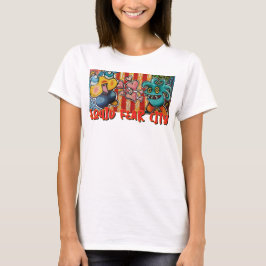 イカの恐怖都市 グラフィックTシャツ Tシャツ