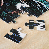 イカの攻撃のパズル ジグソーパズル (側面)