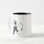 イカの攻撃 ツートーンマグカップ (正面左)