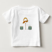 イカの水吹き芸 ベビーTシャツ (裏面)