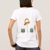イカの水吹き芸 Tシャツ (裏面)