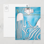 イカの話の郵便はがき1 ポストカード (正面/裏面)