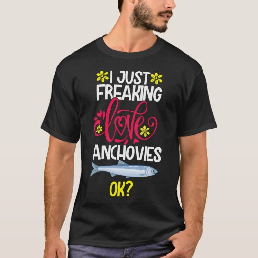 イカれたアンチョビ愛OK Tシャツ (正面)
