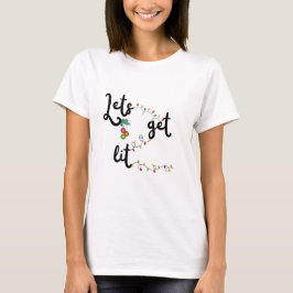 「イカれたクリスマス」おかしな表現の面白いクリスマスアート Tシャツ