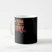イカれたヴィンテージ コーヒーマグカップ (正面左)