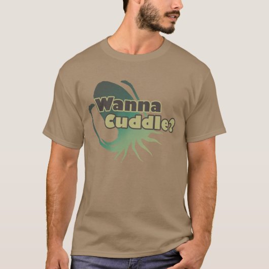 イカを抱きしめる Tシャツ (正面)