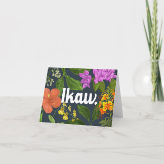 「イカウ」(あなた)フィリピンの花 カード