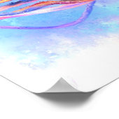 イカカラフルスイミングポ絵画スター ポスター (角)