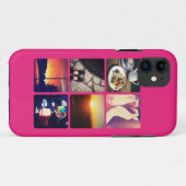 イカスタムンスタグラム写真ホットピンク Case-Mate iPhoneケース (裏面(横))