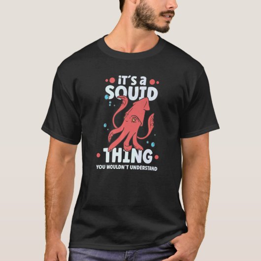 イカタコイカ海洋生物学者6 Tシャツ (正面)