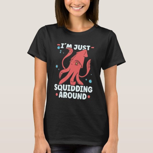 イカタコ海産生物学者 Tシャツ (正面)