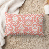 イカットのダマスク織-モモ ランバークッション (ブランケット)