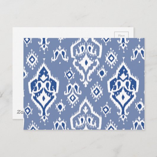 イカットの種族のダイヤモンドパターン ポストカード (正面/裏面)