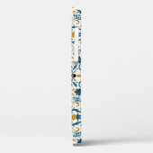 イカットの絞り染め、部族の水色 Case-Mate iPhoneケース (裏面 / 左)