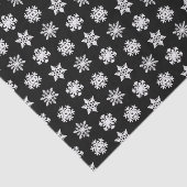 イカットの雪 – 白黒 薄葉紙 (詳細)